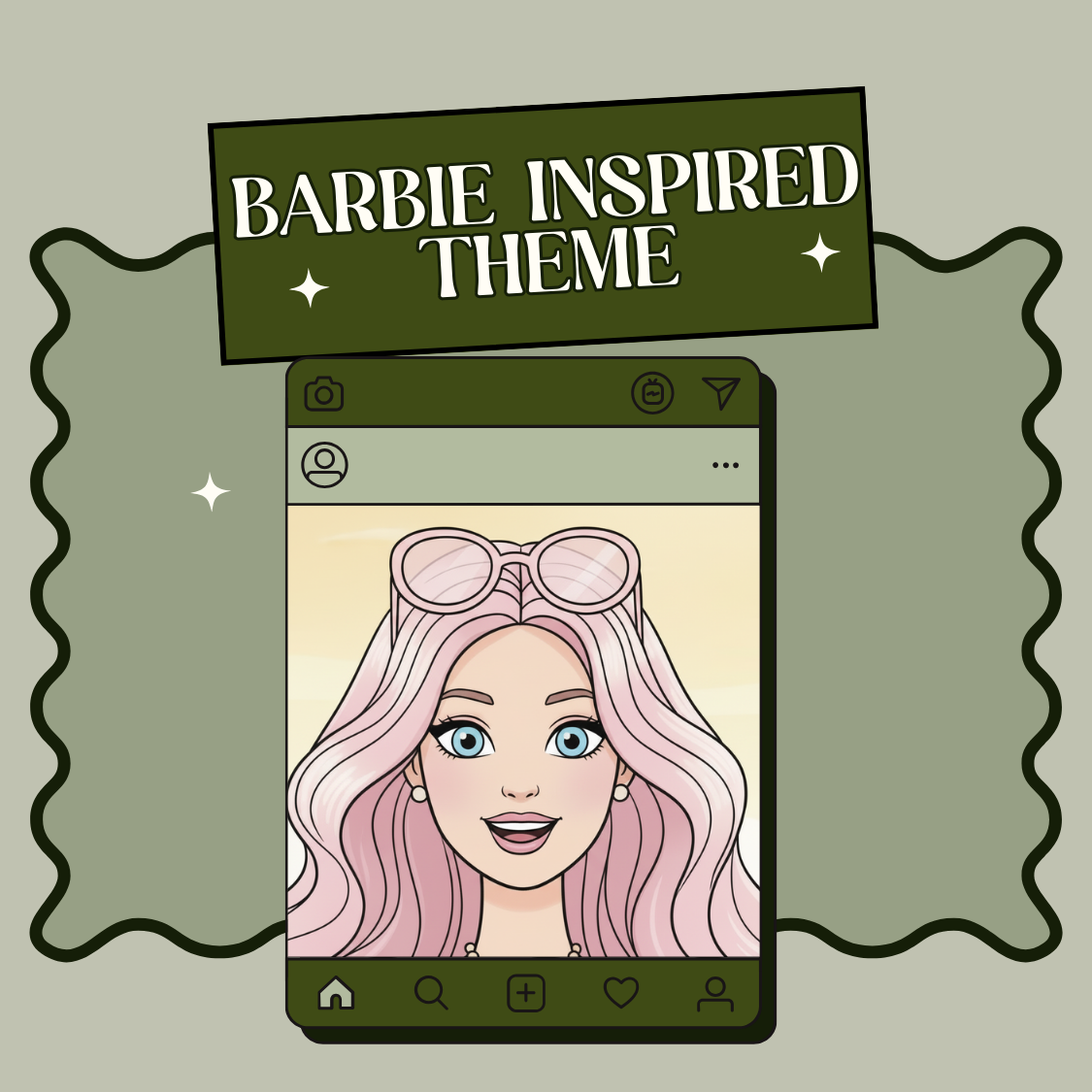 BARBIE INSPIRED NAME TAGS