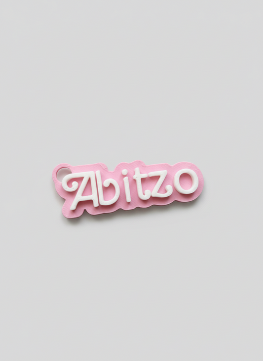 BARBIE-THEME NAME TAG