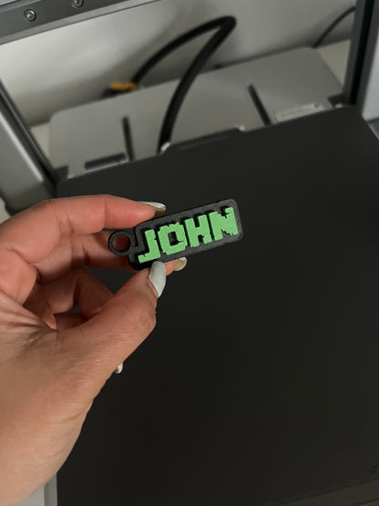 MINECRAFT-THEME NAME TAG