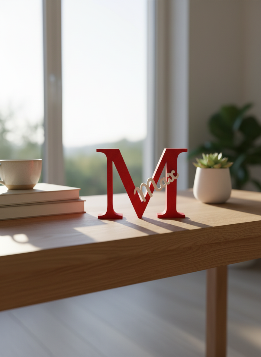 3D Letter & Name Display in alternative setting