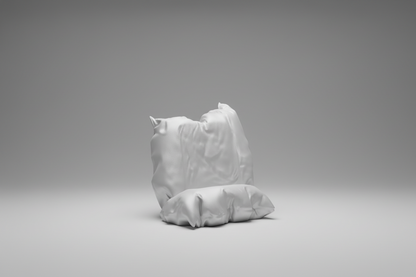 White pillows on a gray background